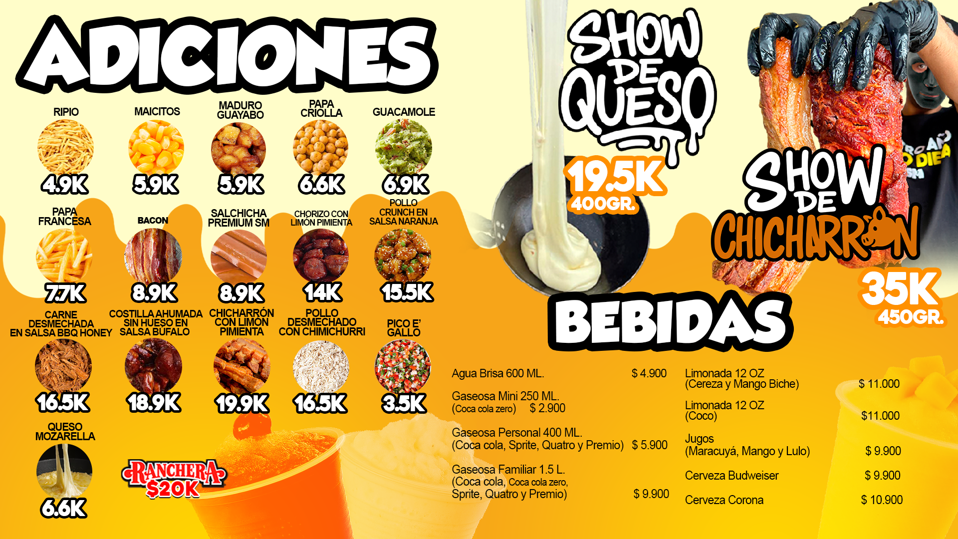 Menú colombia horizontal